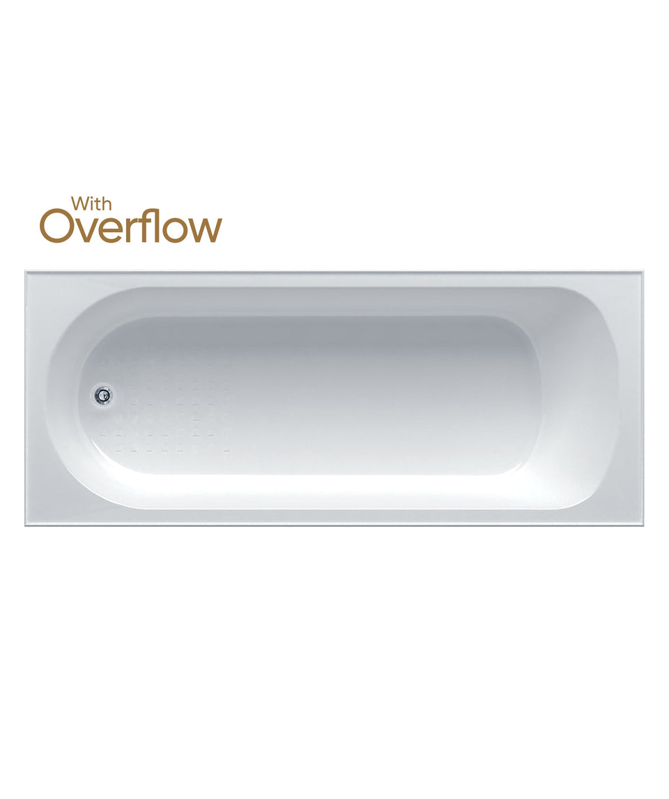 191881 | Chios 102 (Tondo) inset bath – with overflow basic and Plug+Waste