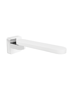 Jamie J - Cosmopolitan Swivel Bath Spout 225mm CHROME &amp; MATTE WHITE