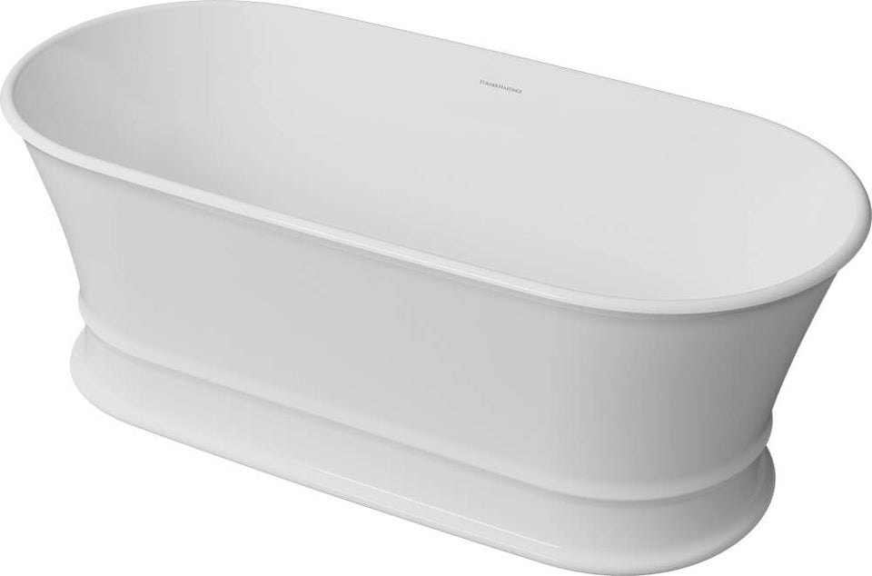 Turner Hastings Claremont 170 x 84 MagnaCast Free Standing Bath - Matte White (CL1700MCB)