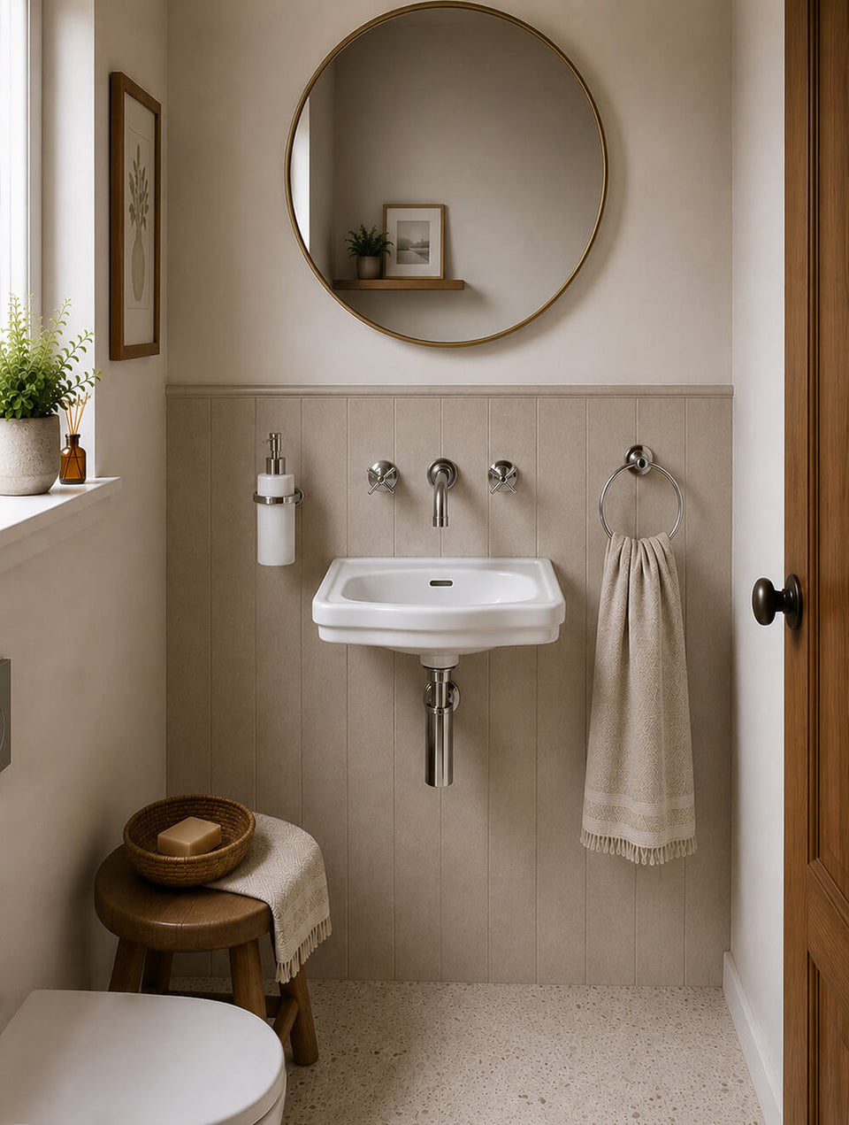 Turner Hastings Claremont 38 x 31 Wall Hung Basin - No Tap Hole (CL380BA-NTH)