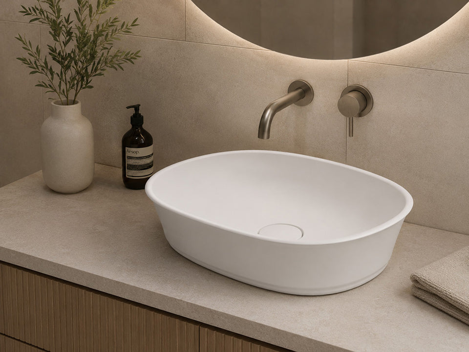 Turner Hastings Claremont 60 MagnaCast Basin - Matte White (CL601BA) 2