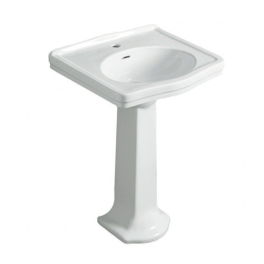 Turner Hastings Claremont 58 x 45 Basin & Pedestal (CL582BP-3TH)