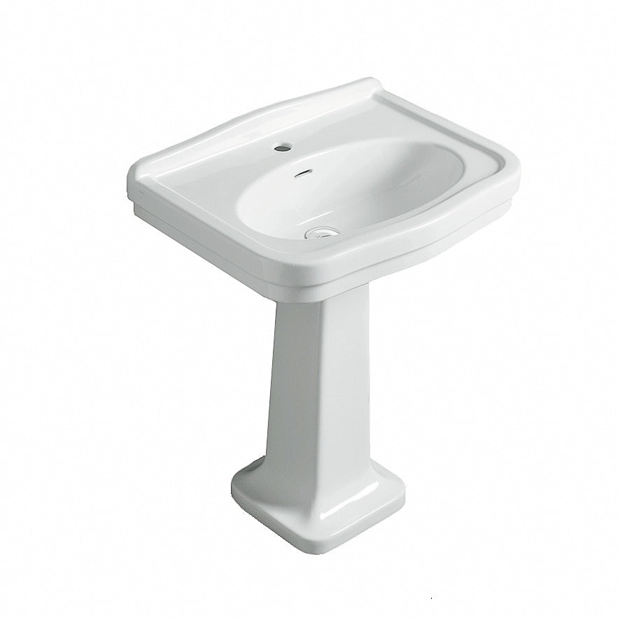 Turner Hastings Claremont 68 x 51 Basin & Pedestal (CL682BP-3TH)
