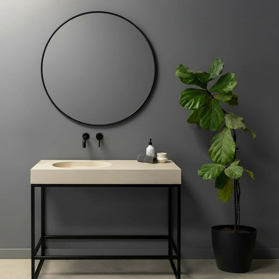 KA-075-08-SG-WH | Kaarla - Concrete Vanity Sink