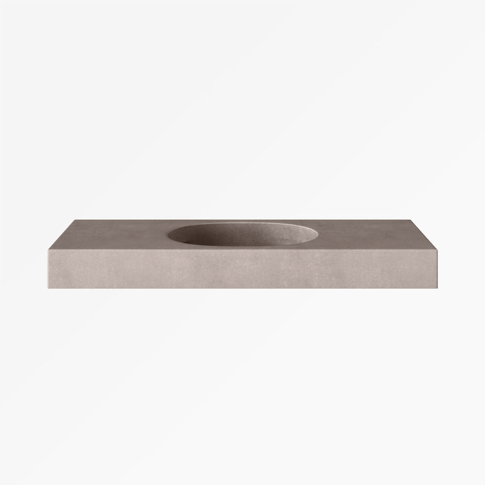 KA-150-04-SG-WH | Kaarla - Concrete Vanity Sink