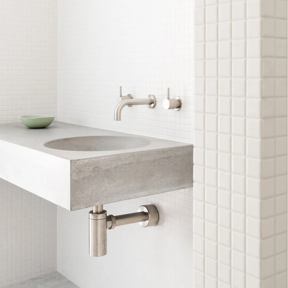 BO-090-04-SG-WH | Boya - Concrete Vanity Sink