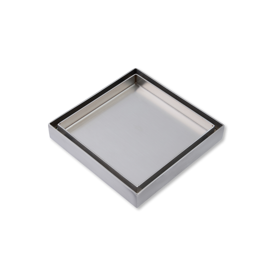 Chrome Shower Grate Floor Waste Drain Smart Insert Tile