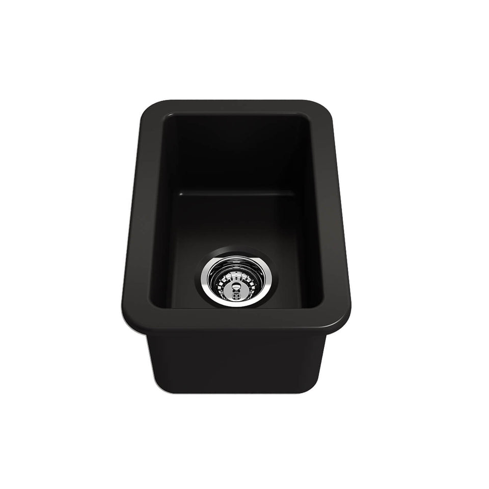 Turner Hastings Cuisine 30 x 46 Inset / Undermount Fine Fireclay Matte Black Sink (CU30FS-MB) 3