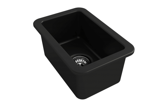 Turner Hastings Cuisine 30 x 46 Inset/Undermount Fine Fireclay Sink - Matte Black