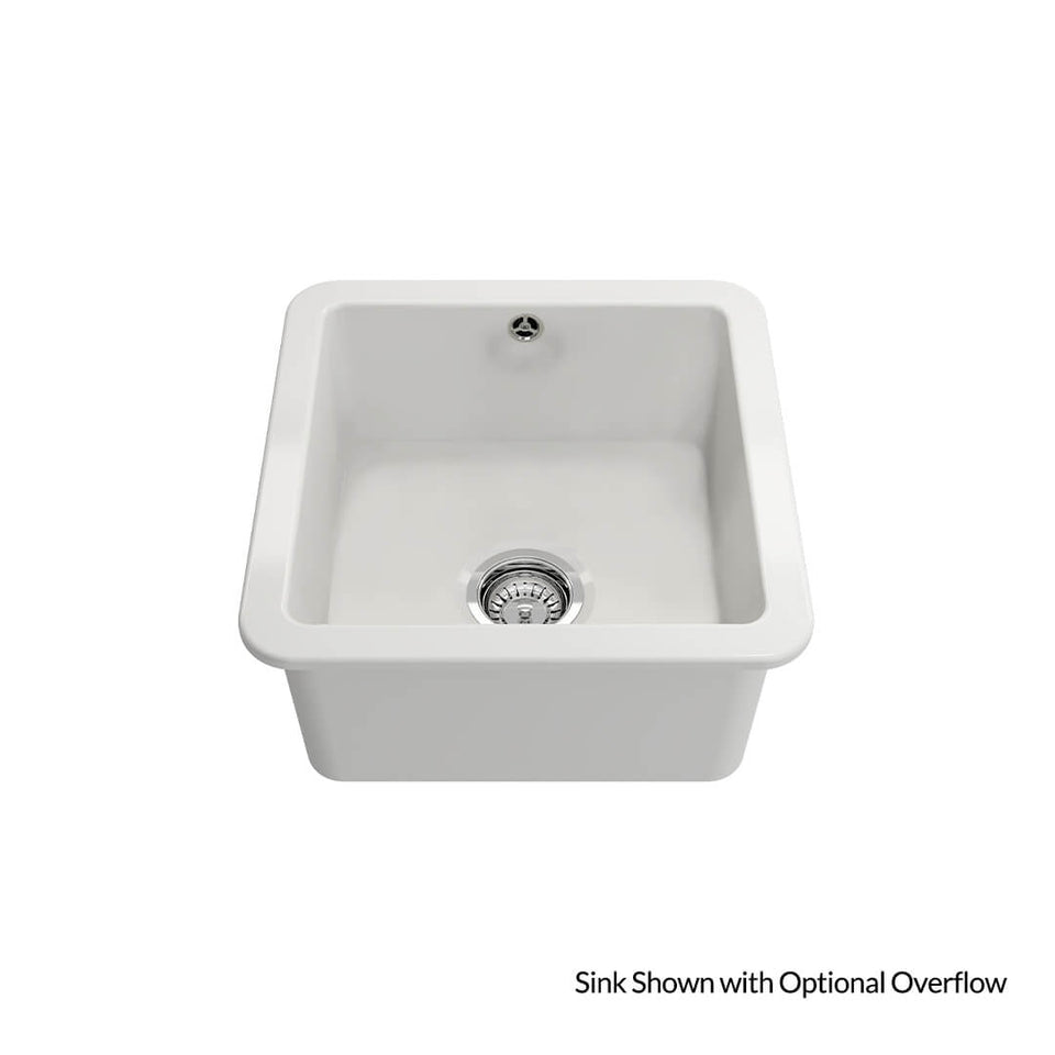 Turner Hastings Cuisine 46 x 46 Inset / Undermount Fine Fireclay Sink