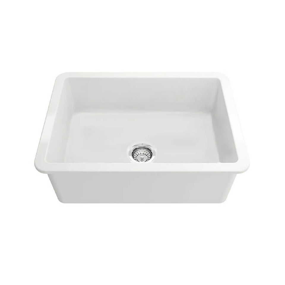 Turner Hastings Cuisine 68 x 48 Inset / Undermount Fine Fireclay Matte White Sink (CU683FS-MW)