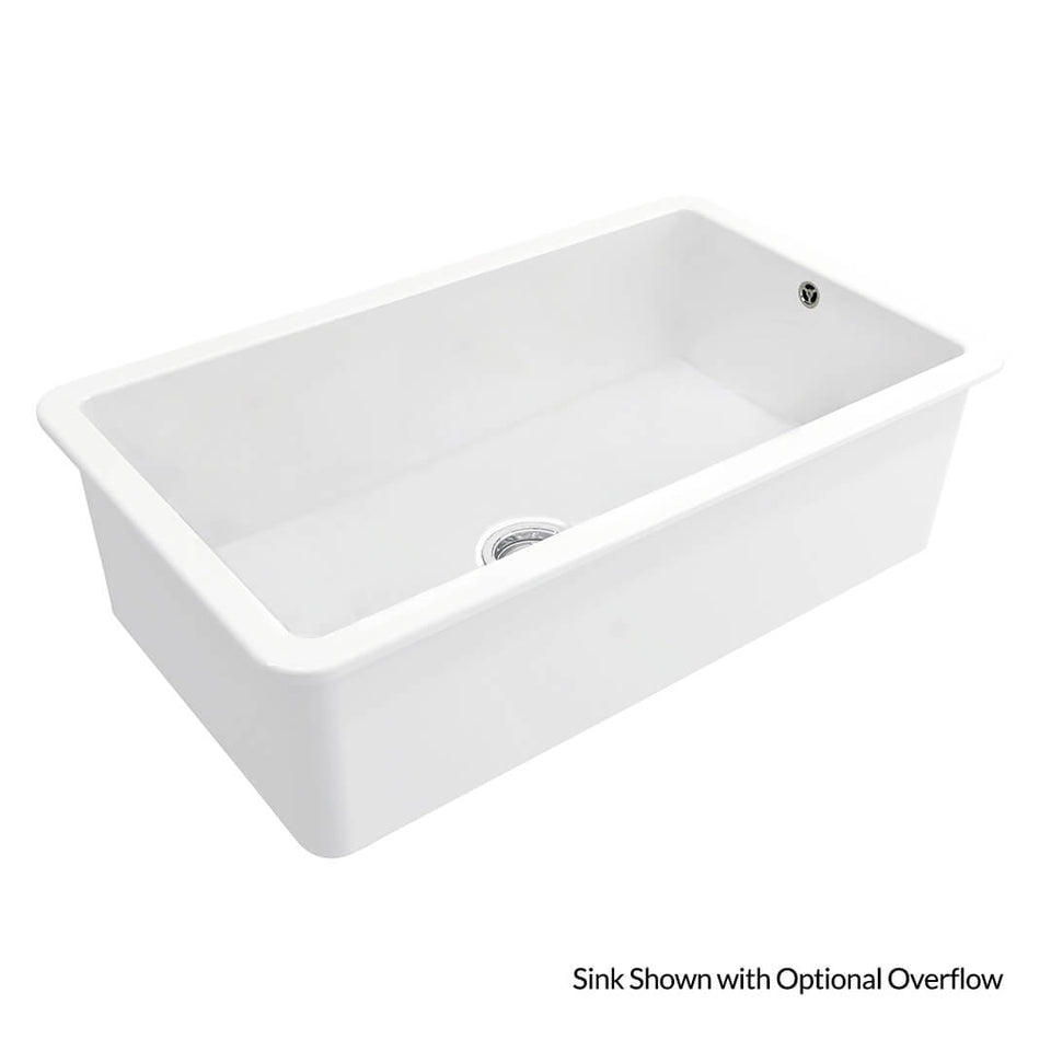 Turner Hastings Cuisine 81 x 48 Inset / Undermount Fine Fireclay Sink