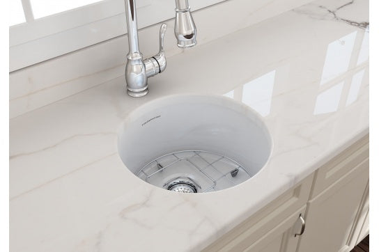 Turner Hastings Cuisine Round 47 Inset / Undermount Fine Fireclay Sink