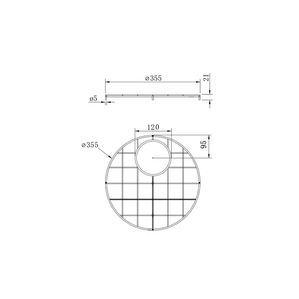 Turner Hastings Cuisine Round 47 x 47 Protective Grid