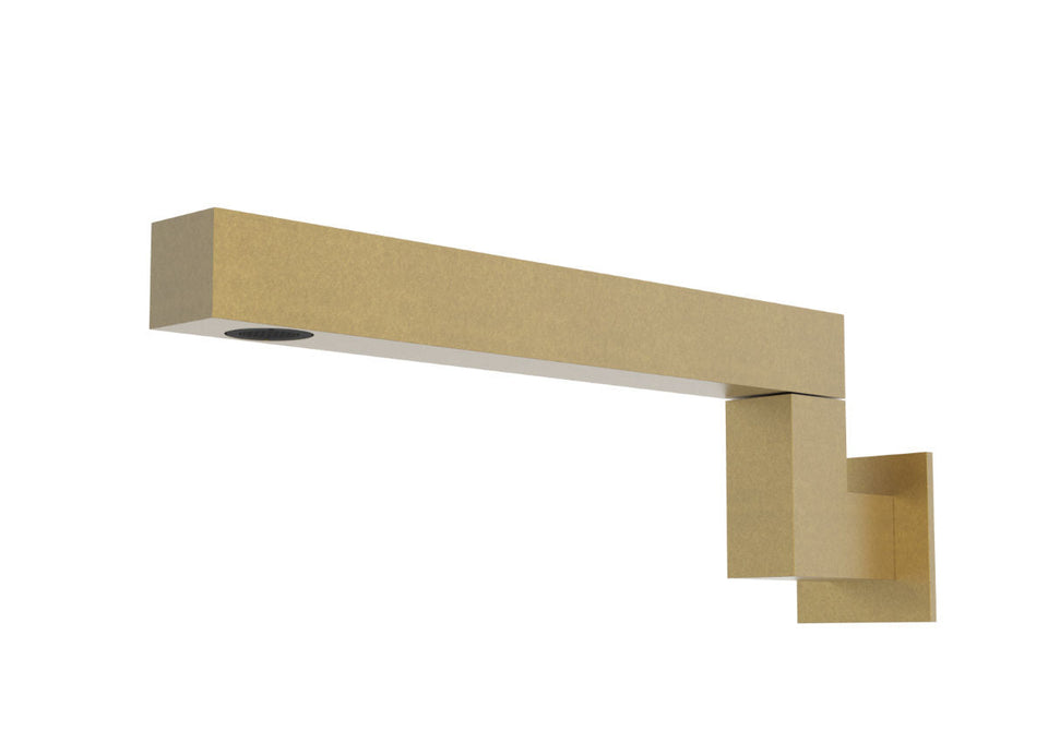 PAR Taps SQ Spa Wall Swivel X/Large - Rumbled Brass (D26.044.2.40)