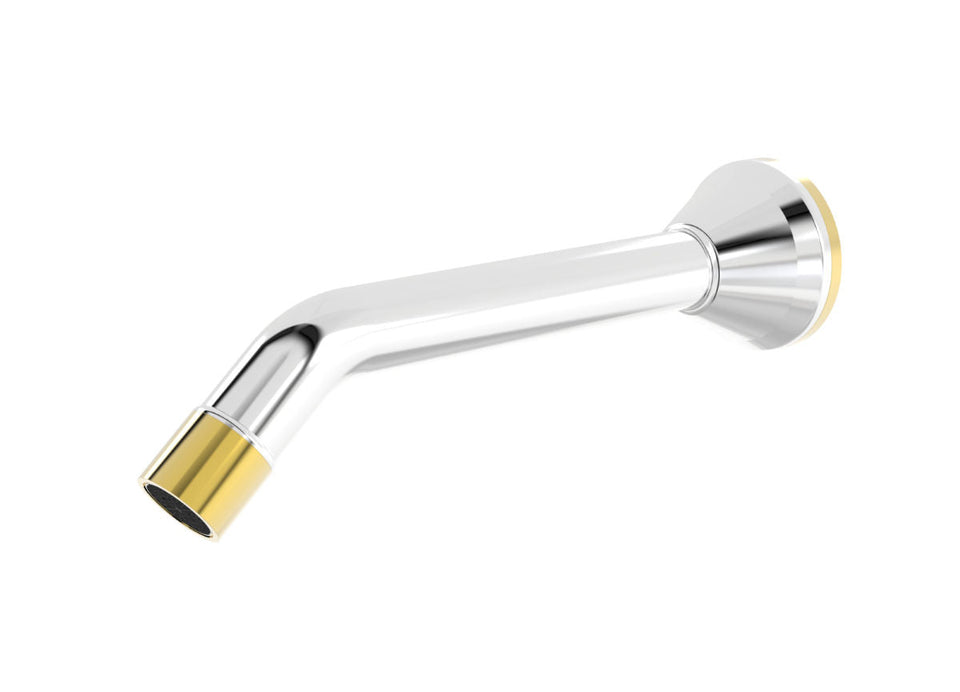 PAR Taps Forme Basin Wall Fixed 200mm - Chrome / Gold (D27.013.1.10)