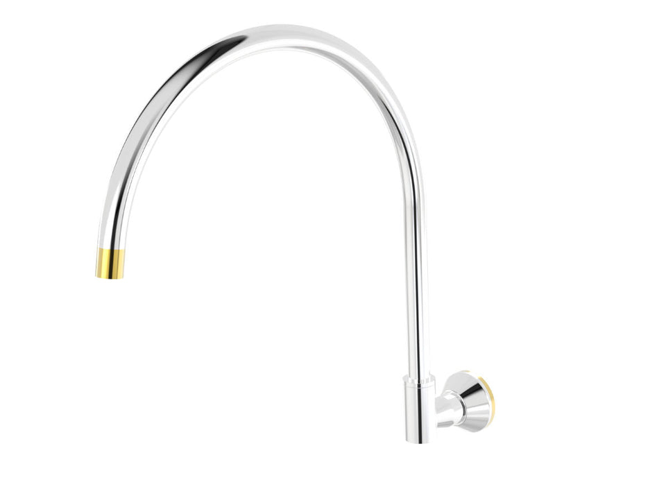 PAR Taps Forme Sink Wall Swivel X/Large - Chrome / Gold (D27.034.2.10)