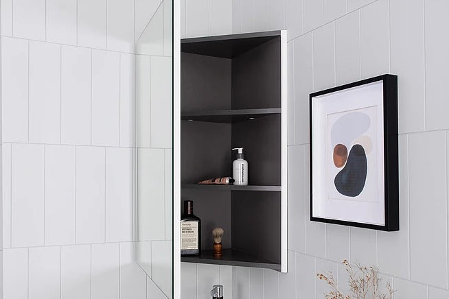ADP Corner Shaving Cabinet 540 x 800 Graphite int.