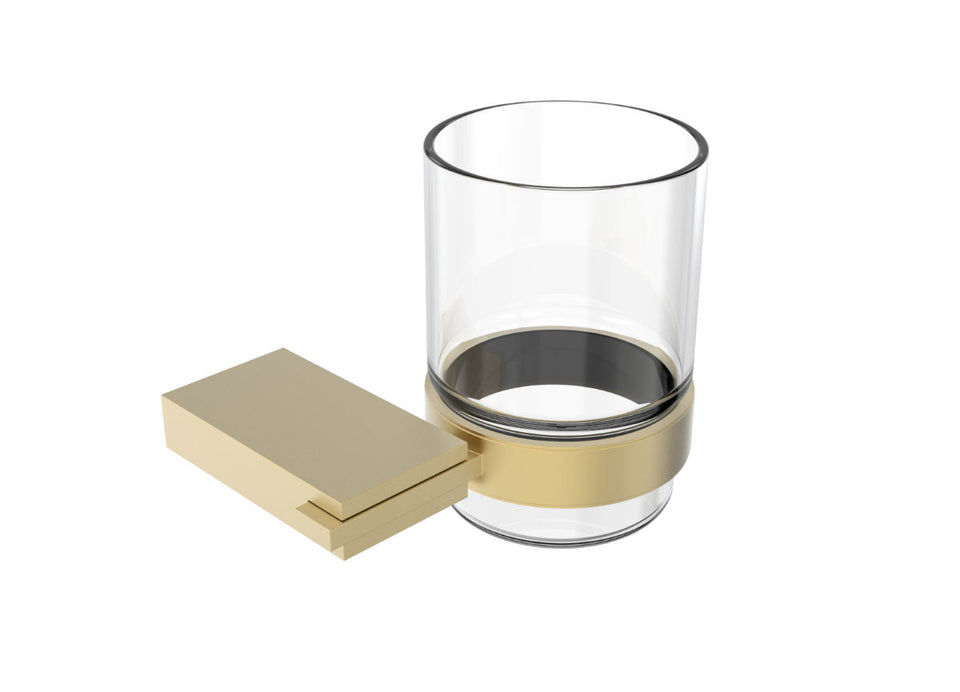 PAR Taps Burj Toothbrush Holder - Brushed Brass (E20.011.1.41)