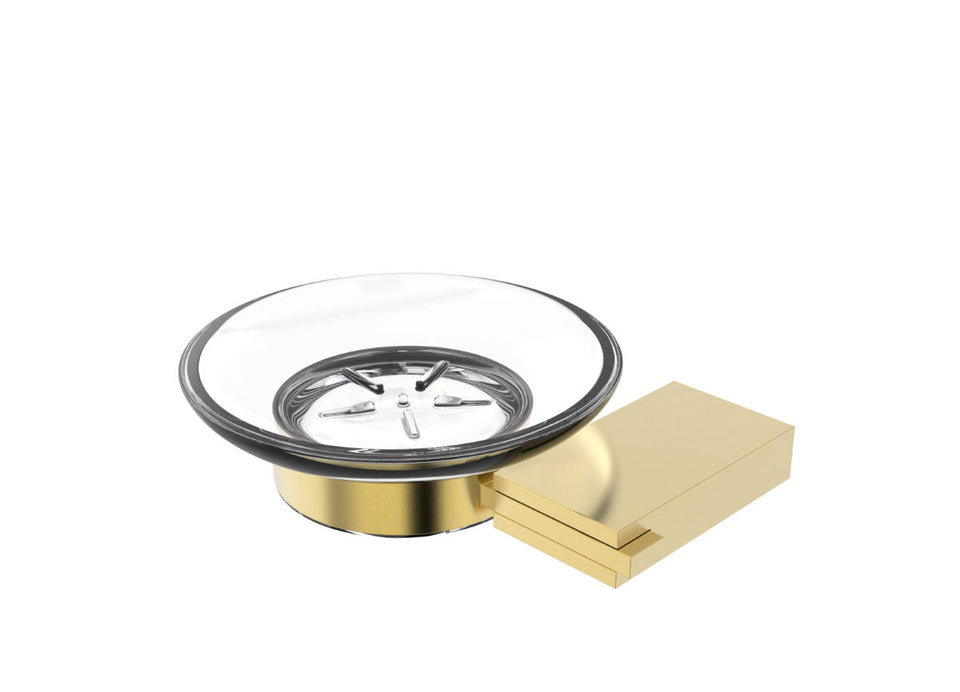 PAR Taps Burj Soap Dish - 23k Brushed Gold (E20.021.1.12)