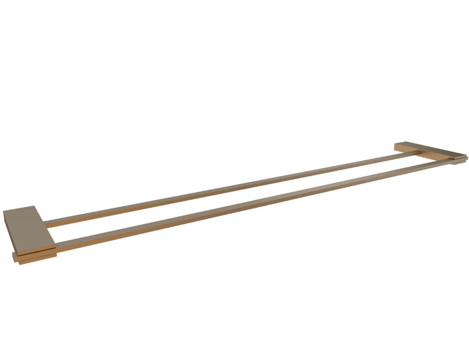 PAR Taps Burj Towel Rail Double 795mm - Burnished (E20.072.2.52)