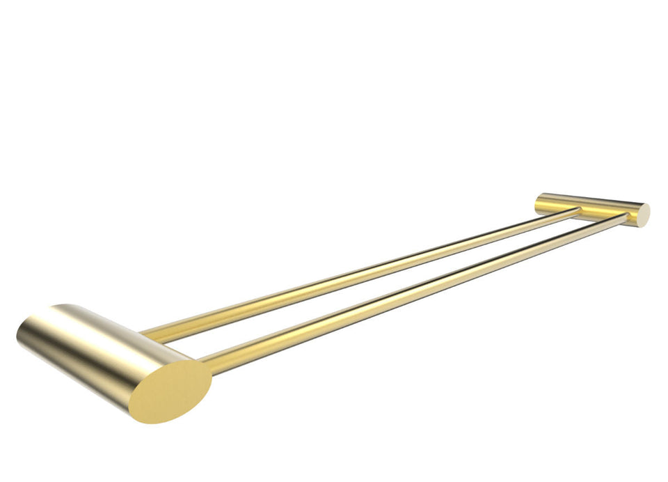 PAR Taps Oracle Towel Rail Double 600mm - 23k Brushed Gold (E21.072.1.12)