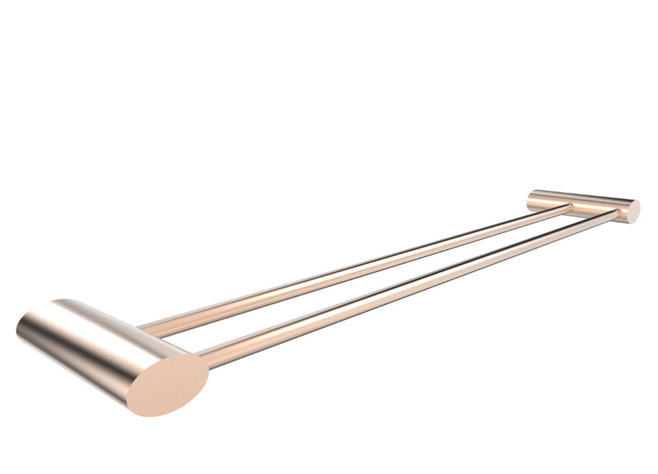 PAR Taps Oracle Towel Rail Double 600mm - Brushed Rose Gold (E21.072.1.21)
