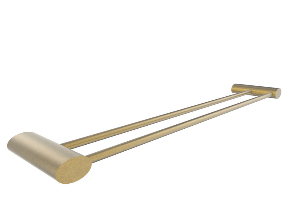 PAR Taps Oracle Towel Rail Double 600mm - Rumbled Brass (E21.072.1.40)