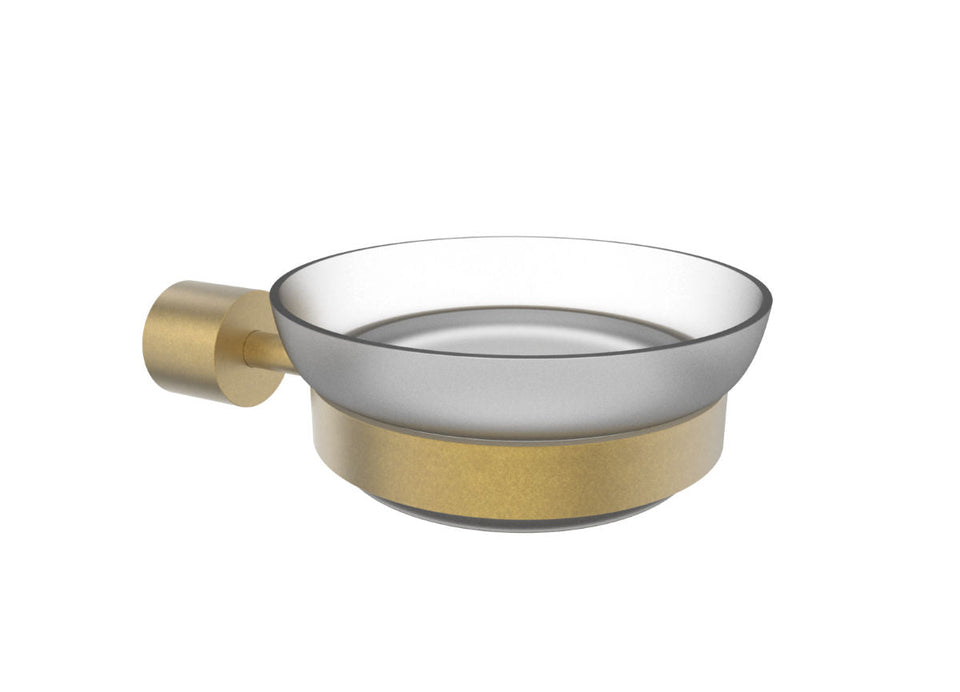 PAR Taps Lugano Soap Dish - Rumbled Brass (E22.021.1.40)