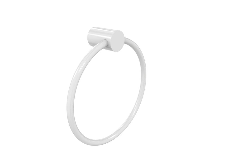 PAR Taps Lugano Towel Ring Holder - White (E22.031.1.28)
