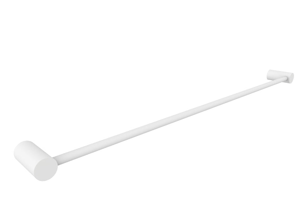 PAR Taps Lugano Towel Rail Single 800mm - Matt White (E22.071.2.33)