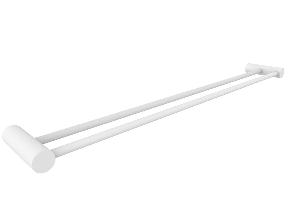PAR Taps Lugano Towel Rail Double 800mm - Matt White (E22.072.2.33)