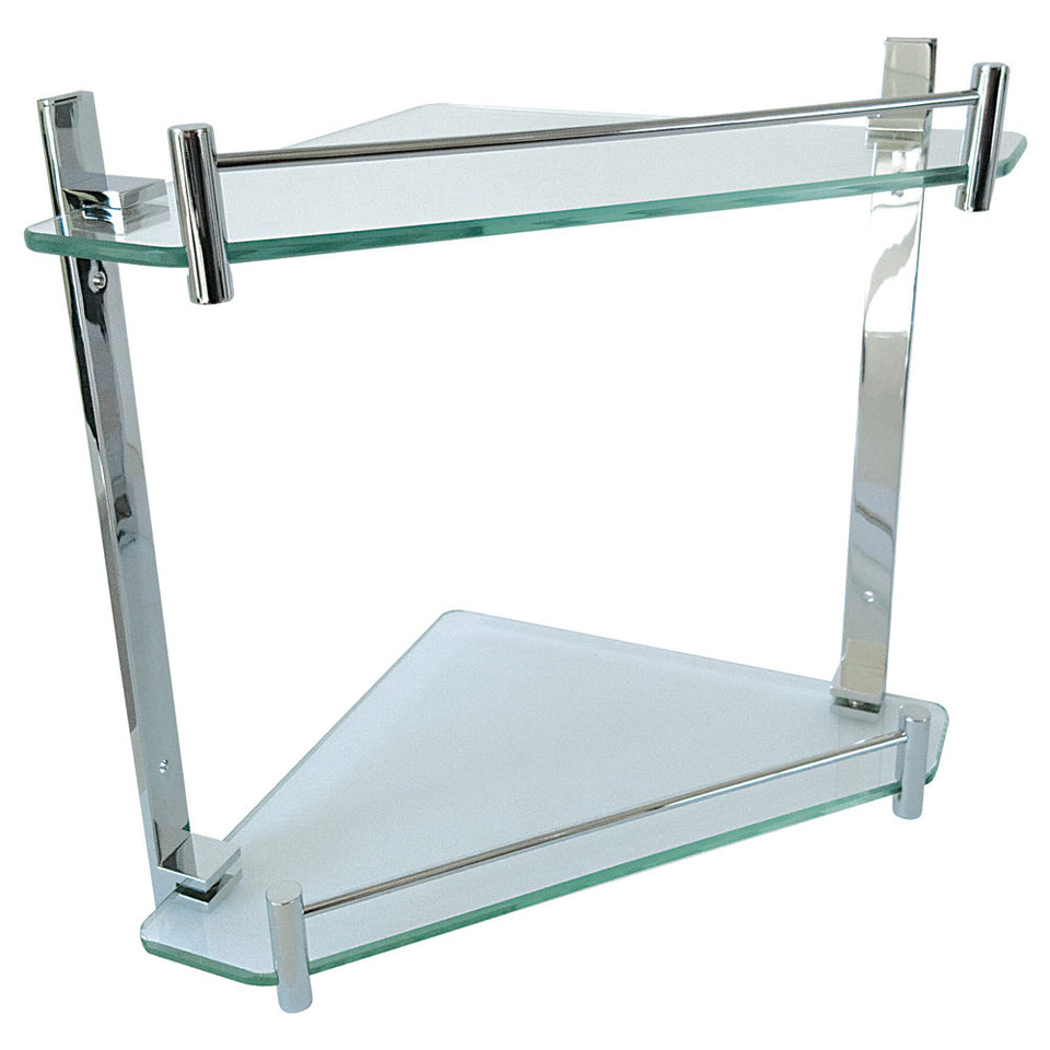 Fienza MODENA Double Glass Corner Shelf