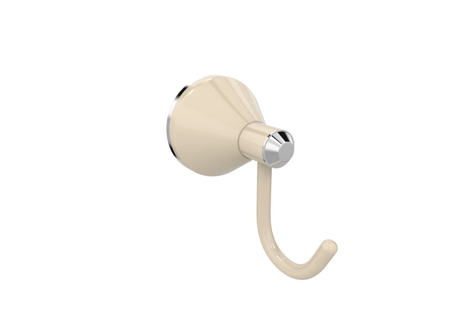 PAR Taps Forme Robe Hook Holder - Chrome / Ivory (E27.061.1.04)