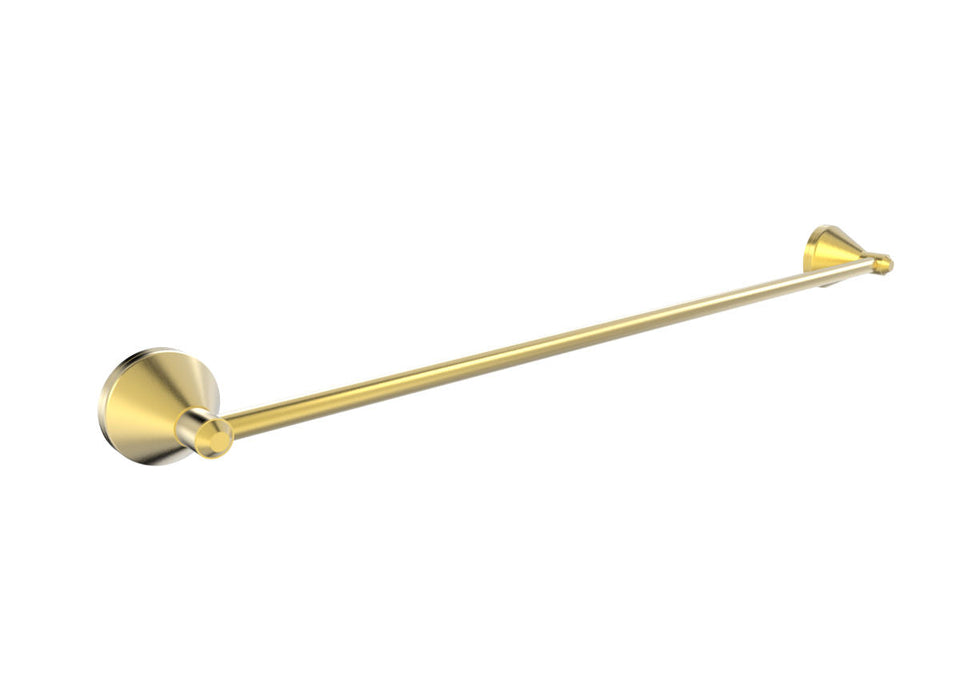 PAR Taps Forme Towel Rail Single 660mm - 23k Brushed Gold (E27.071.1.12)