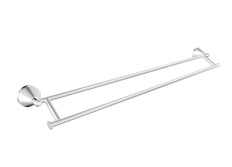 PAR Taps Forme Towel Rail Double 740mm - Brushed Chrome (E27.072.2.02)