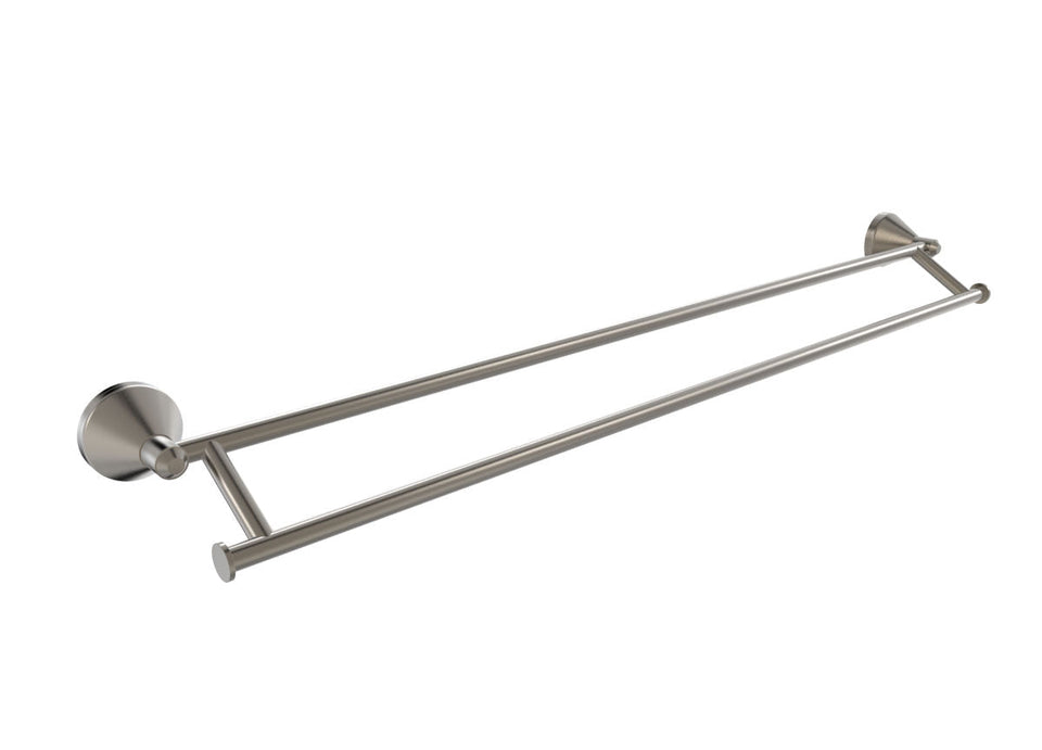 PAR Taps Forme Towel Rail Double 740mm - Brushed Gunmetal (E27.072.2.24)