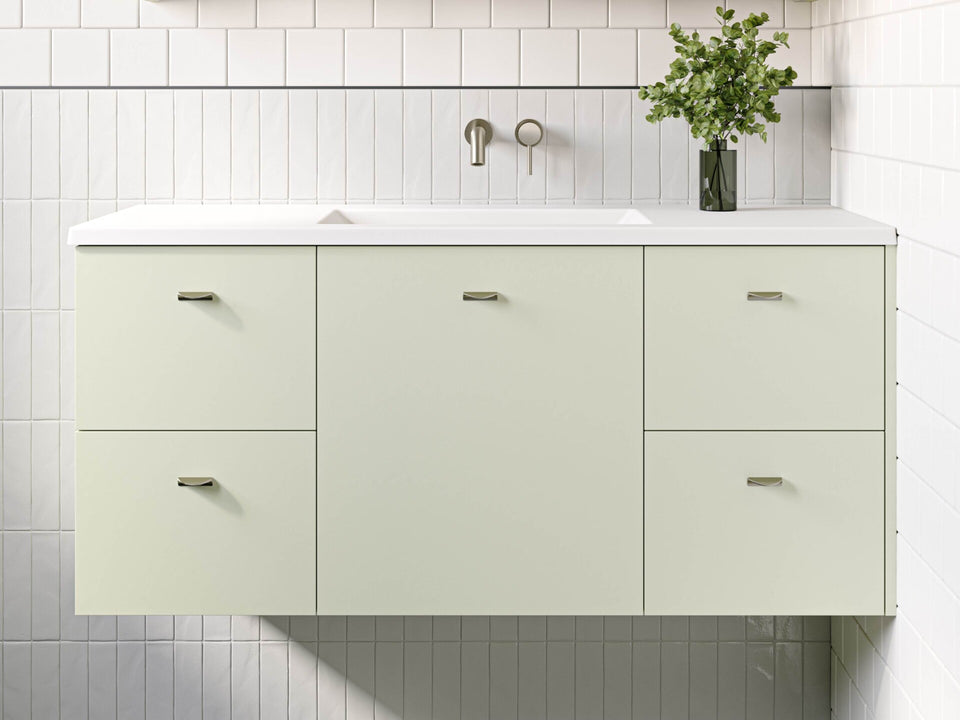 Timberline Carlo Vanity with Haven Dolomite Basin Top - CAR-V-1200-C-REG-W