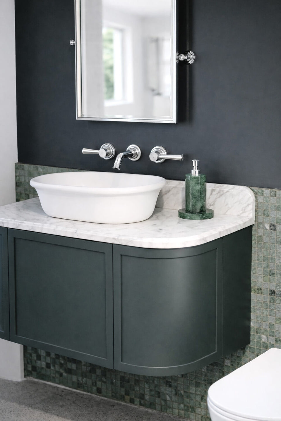 Turner Hastings Blanche 53 x 36 TitanCast Solid Surface Above Counter Basin