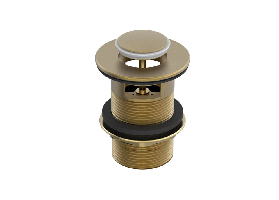 PAR Taps Universal Waste 32mm Pop - Up Overflow - Rumbled Brass (F11.011.2.40)