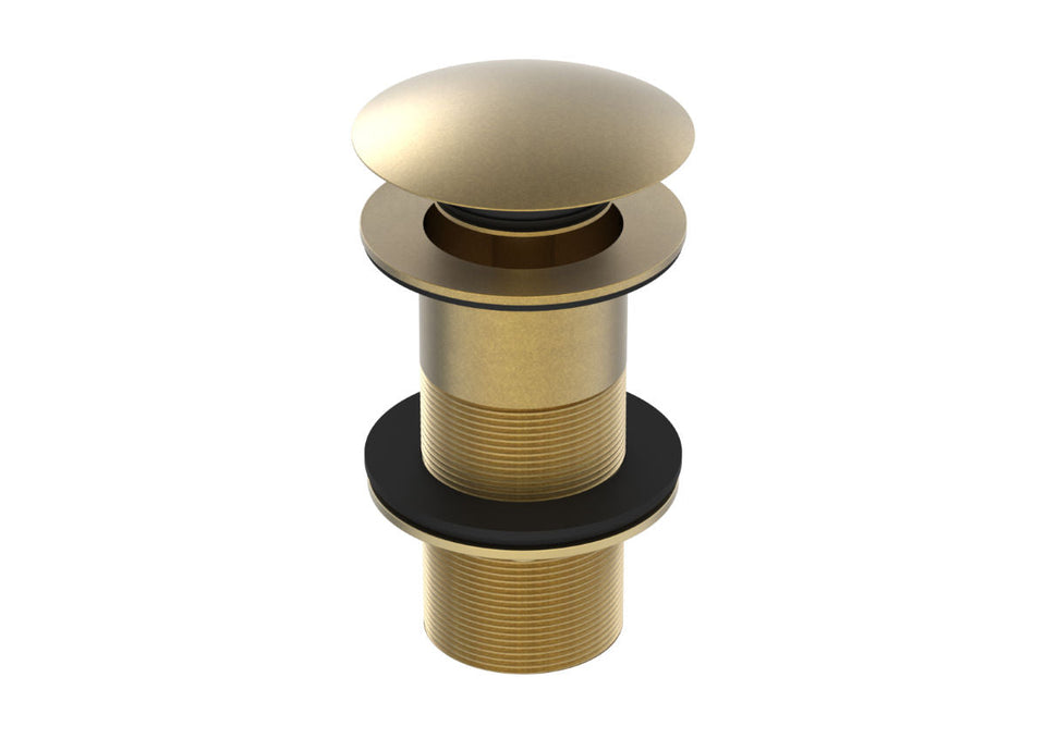 PAR Taps Universal Waste 32mm Mushroom - Rumbled Brass (F11.012.1.40)
