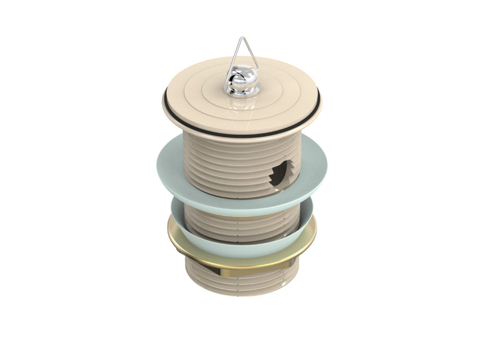 PAR Taps Universal Waste 40mm Standard Overflow - Chrome / Ivory (F11.021.2.04)