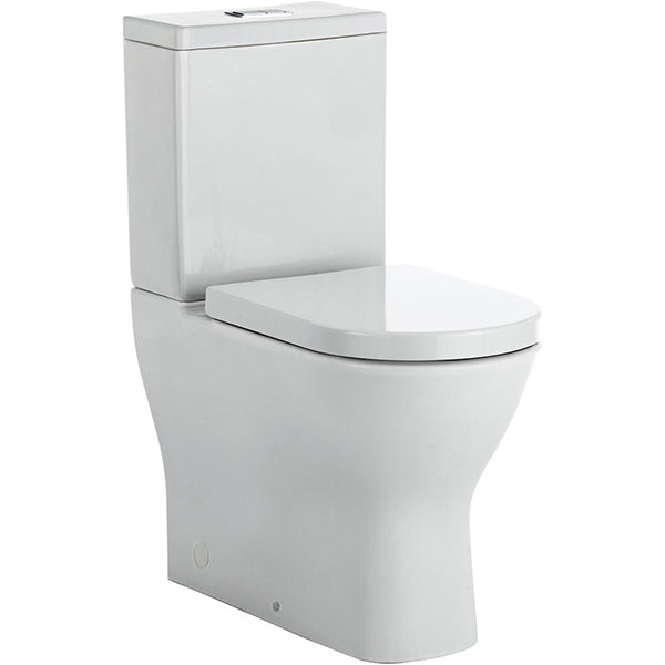Fienza Delta Rimless Back-to-Wall Toilet Suite - Easy Height