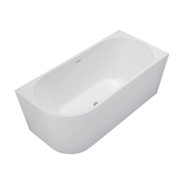 Fienza Isabella Right-Hand Acrylic Corner Bath with Overflow Gloss White 1500mm