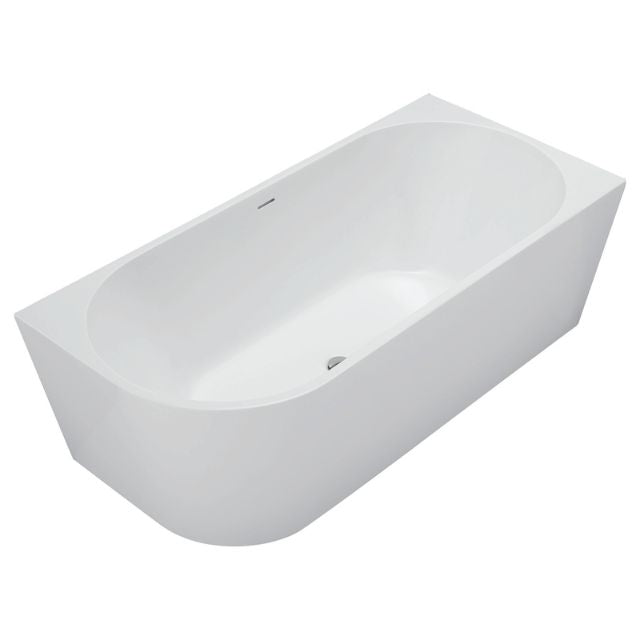 Fienza Isabella Right-Hand Acrylic Corner Bath with Overflow Gloss White 1700mm