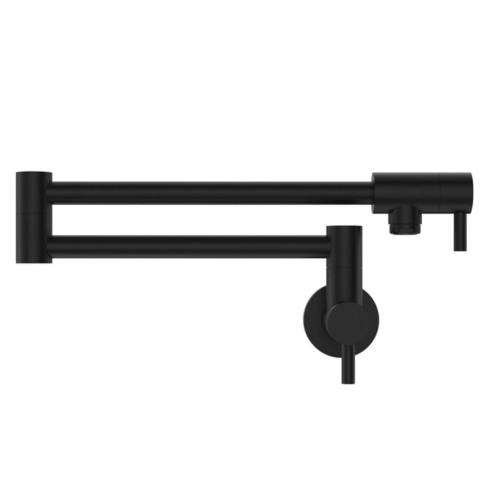 Fienza Kaya Pot Filler Wall Mixer Matte Black