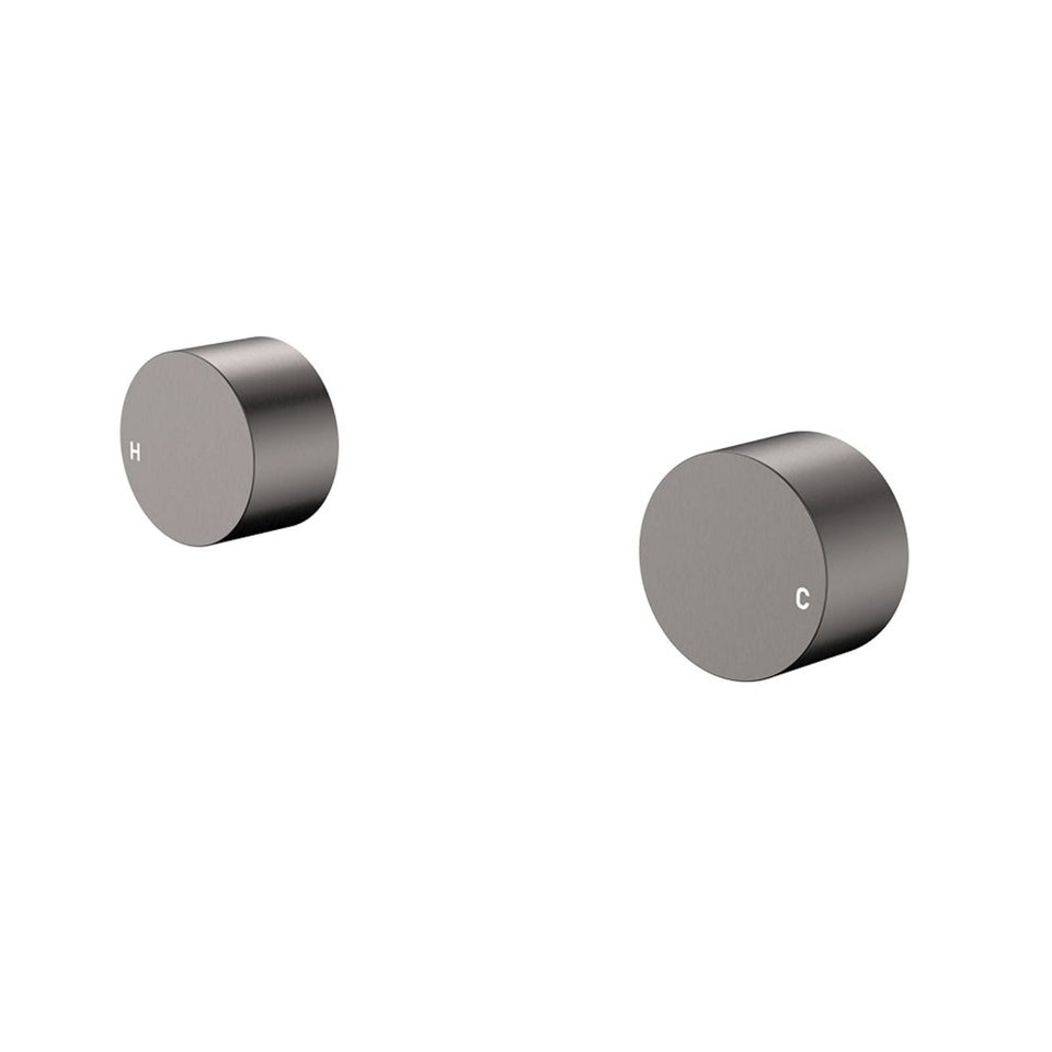 Fienza Kaya Round Wall Taps Gun Metal