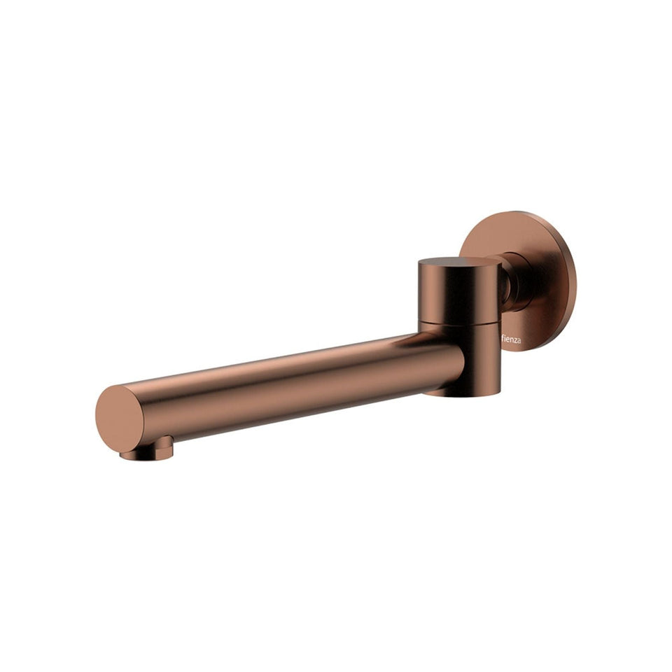 Fienza Kaya Swivel Wall Basin/Bath 230mm Outlet Brushed Copper
