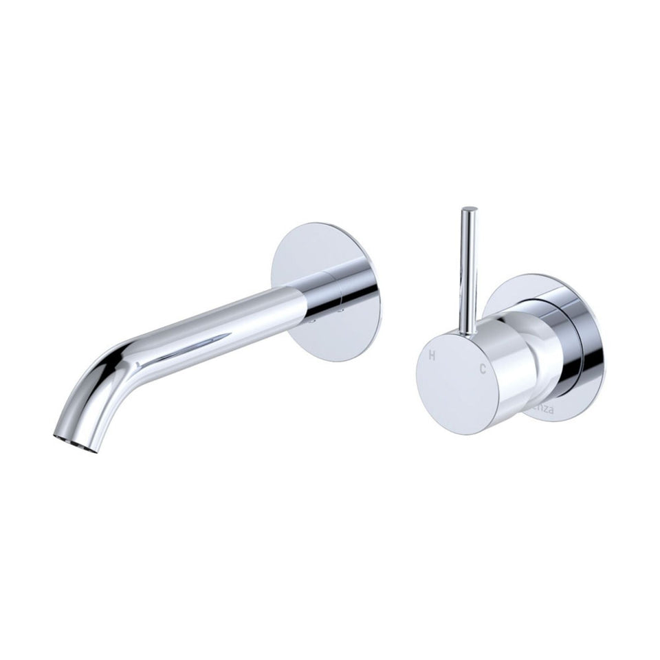Fienza Kaya Up Basin/Bath Mixer 160mm Set Round Chrome