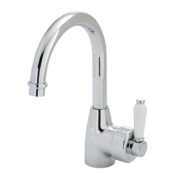 Fienza Eleanor Gooseneck Basin Mixer -/Ceramic